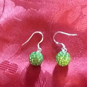 Green dangle earrings! NWOT!